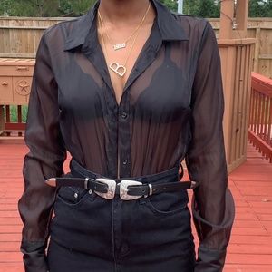NEW Forever 21 Sheer Shirt